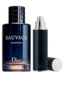 Christian Dior Sauvage For Men 2 Piece Set (3.4 Oz Eau De Parfum Spray / 0.34 Oz Eau De Parfum Spray /10 Ml Mini)